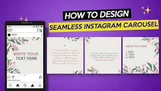 How to design seamless instagram carousel 2021 Photoshop tutorial