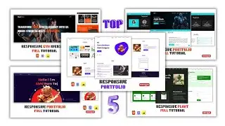 Master Frontend Web Development With 5 Real World Portfolios using html css js Beginners to Advanced