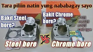 Steel vs. Chrome/Ceramic Cylinder block wave125, Rs125, Xrm125 carb type Pitsbike performance