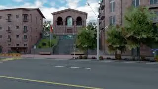 Saryan street in virtual reality in Yerevan