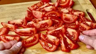 God, how delicious! I will always cook like this! Just cut Korean-style tomatoes in a MINUTE!
