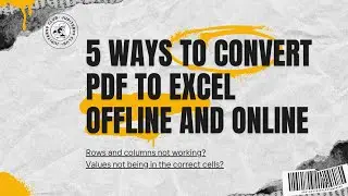How to Convert PDF to Excel Without Losing Formatting