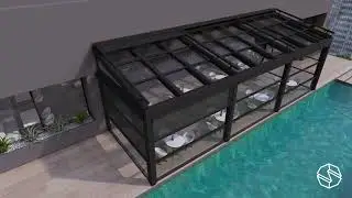 SCHILDR | 2024 Model : Dynamic | Retractable Glass Roof System | Ultimate Outdoor Solutions