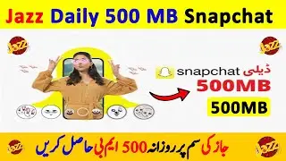 jazz 500mb daily snapchat offer 2023 || jazz snapchat package daily