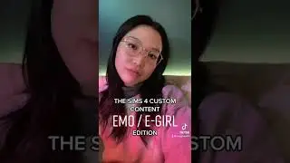 EMO/ E-GIRL CUSTOM CONTENT | The Sims 4 CC 