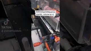 Satisfying printing press sounds whilst manufacturing laser cable label sheets for Belden.