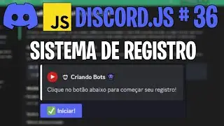 Comando de registro com botão | Discord.js V14 #36