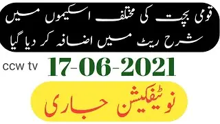 National Saving New profit  Rate || profit rate 2021 new schedule Budget 2021 & 2022