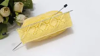 İki şiş örgü modeli / yakadan başlamalı çocuk yelek hırka örgü modelleri