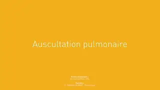 9 -Auscultation  pulmonaire