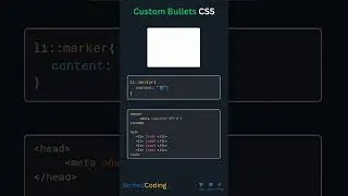 How to give custom Bullets in CSS 🤔 watch now 💥 save for later 🚀 #css #html #shorts #tutorial
