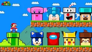 Super Mario Bros., but There Are More Custom Pipe Game Characters