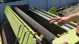 Как подключить сетку на пресс подборщике Клас Роланд Claas Rolland 44