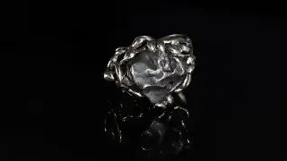 Кольцо с метеоритом Сихотэ - Алинь - Ring meteorite
