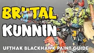 Brutal Kunnin! Ufthak Blackhawk Warhammer 40K Contrast Paint Tutorial!