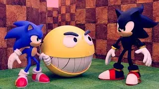Pacman and Sonic vs Shadow
