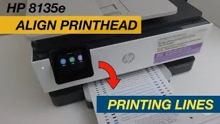 HP OfficeJet Pro 8135e Printhead Alignment - Fix Blurry, Lines, Missing Ink Quickly.