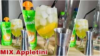 Easy cocktails to make at home || Mix Appletini || #thebartenderaki