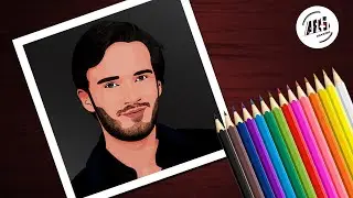 Pewdiepie | Felix Kjellberg | Cartoon Effect Photoshop | ARS Drawing