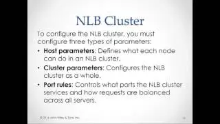 MOAC 70-412 R2 - Chapter 1 - Configuring Network Load Balancing