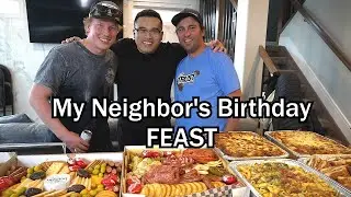We Cooked A 5 COURSE MEAL For My Neighbor's BIRTHDAY!