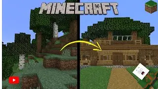 Minecraft: Uma linda casa na montanha (MUNDO REDSTONE #1)