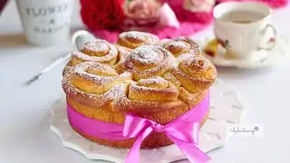 TORTA DELLE ROSE - ricetta pan brioche senza burro