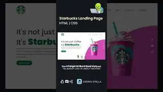 Starbucks Landing Page 🤯 Html css 