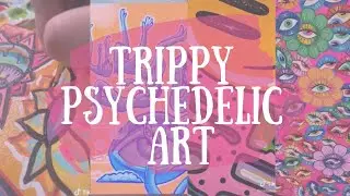 Trippy Psychedelic Art Compilation #1 | Tiktok Art Compilation | with cool tunes