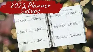 VLOGMAS 2024 DAY 7  |  Setting Up the Beginning of my 2025 Planners  |  Just the basics to start