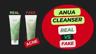 Anua Cleanser Real Vs Fake. If you getting breakouts and acne come and check out the differences