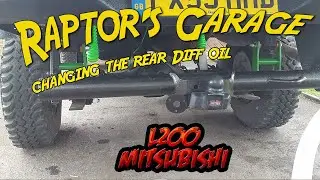 Rear Differential Oil Change - Mitsubishi L200 - Raptor's Garage | The Archives