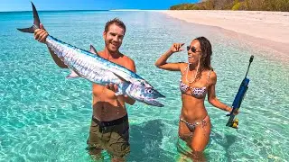 Day 67 Camping On Remote Tropical Islands (HUGE TIGER SHARK!)
