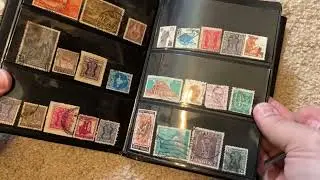 Unintentional ASMR: Putting Stamps in Album; Stamp Collecting