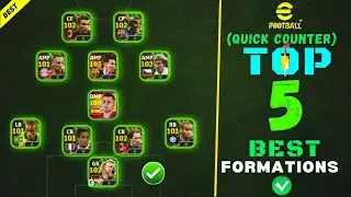 Top 5 Best Formations For Quick Counter In eFootball 2024