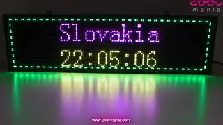RGB Led panel for advertisement with WiFi - 68 cm x 17,5 cm (www.cool-mania.com)