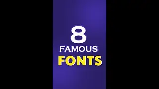 8 useful Famous Fonts 