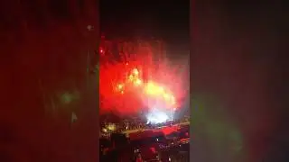 Kembang api view phone vs drone
