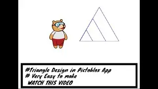 #Triangle Design video In #pictoblox app