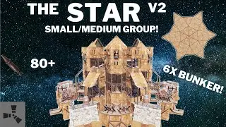 THE STAR V2 TUTORIAL•SMALL/MEDIUM GROUP BASE•CHEAP•6X BUNKER•MINI CHINA WALL•WIDE GAP•BASEDESIGN2023