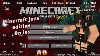 Minecraft java edition on ios || gameplay and control tutorial || PoJavlauncher for ios 😀✌🏻