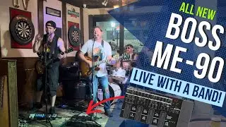New BOSS ME-90 multi effects. How does the Boss me90 sound live with a band? From box to stage 30min