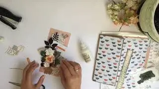 Открытка своими руками. Скрапбукинг. Мастеркласс. Пошаговое видео.