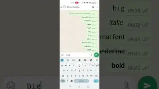 Font In WhatsApp | Font Shortcut In WhatsApp
