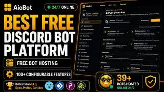 Host Your Discord Bot FREE 24/7 | All-In-One Dashboard With 100+ Features