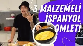 SADECE 3 MALZEMELİ EN İYİ İSPANYOL OMLETİ TARİFİ 💯 🔥 🍳