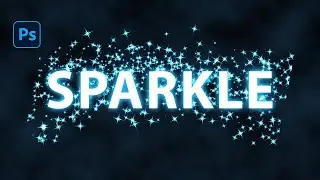 Sparkle text effect photoshop | Photoshop text effect | Photoshop tutorial