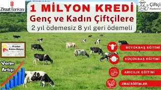 1 Milyon TL genç ve kadın çiftçi kredisi için şartlar nelerdir? Sertifika nasıl alınır?