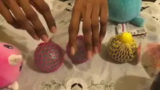 Reviewing Squeezamal Squishies + Mesh Stress Balls #Viral
