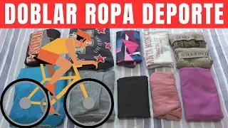 Como DOBLAR ROPA DEPORTIVA 🚴‍♀️🏃‍♀️ para ahorrar espacio. Equipaje de entrenar,  ropa de ciclismo...